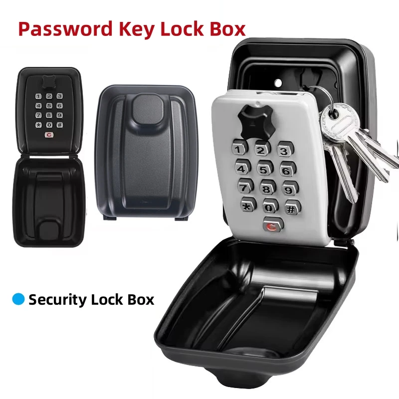 Lockbox Key Secure - Password Key Lock Box Waterproof Wall