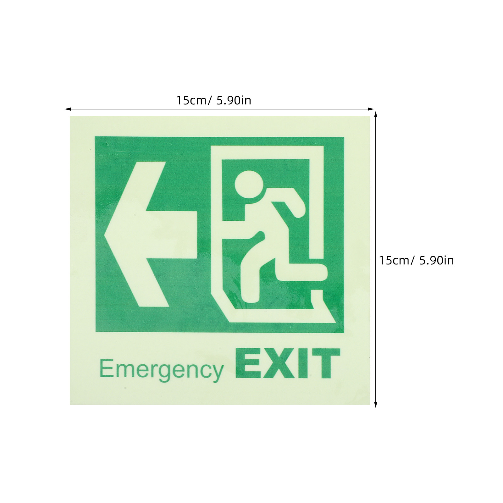 Luminous Self Adhesive Emergen - Emergency Exit Sign recension och pris