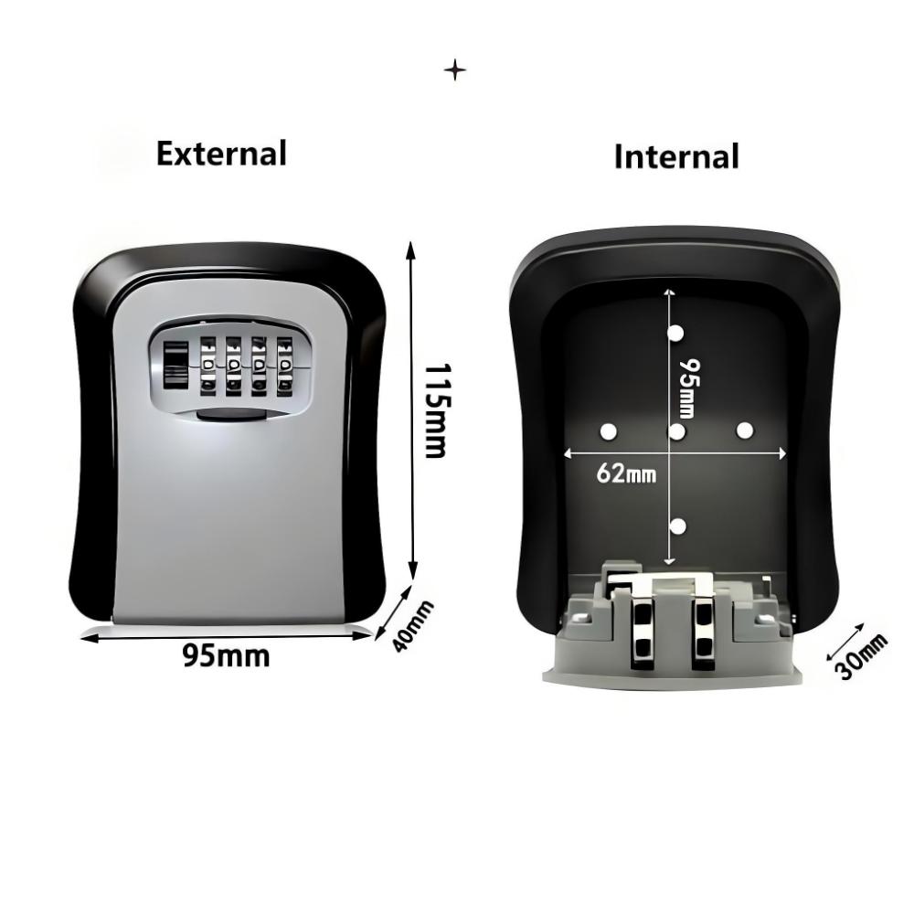 Wall Mount Key Lock Box 4 Digi - Lockbox Key Secure recension och pris