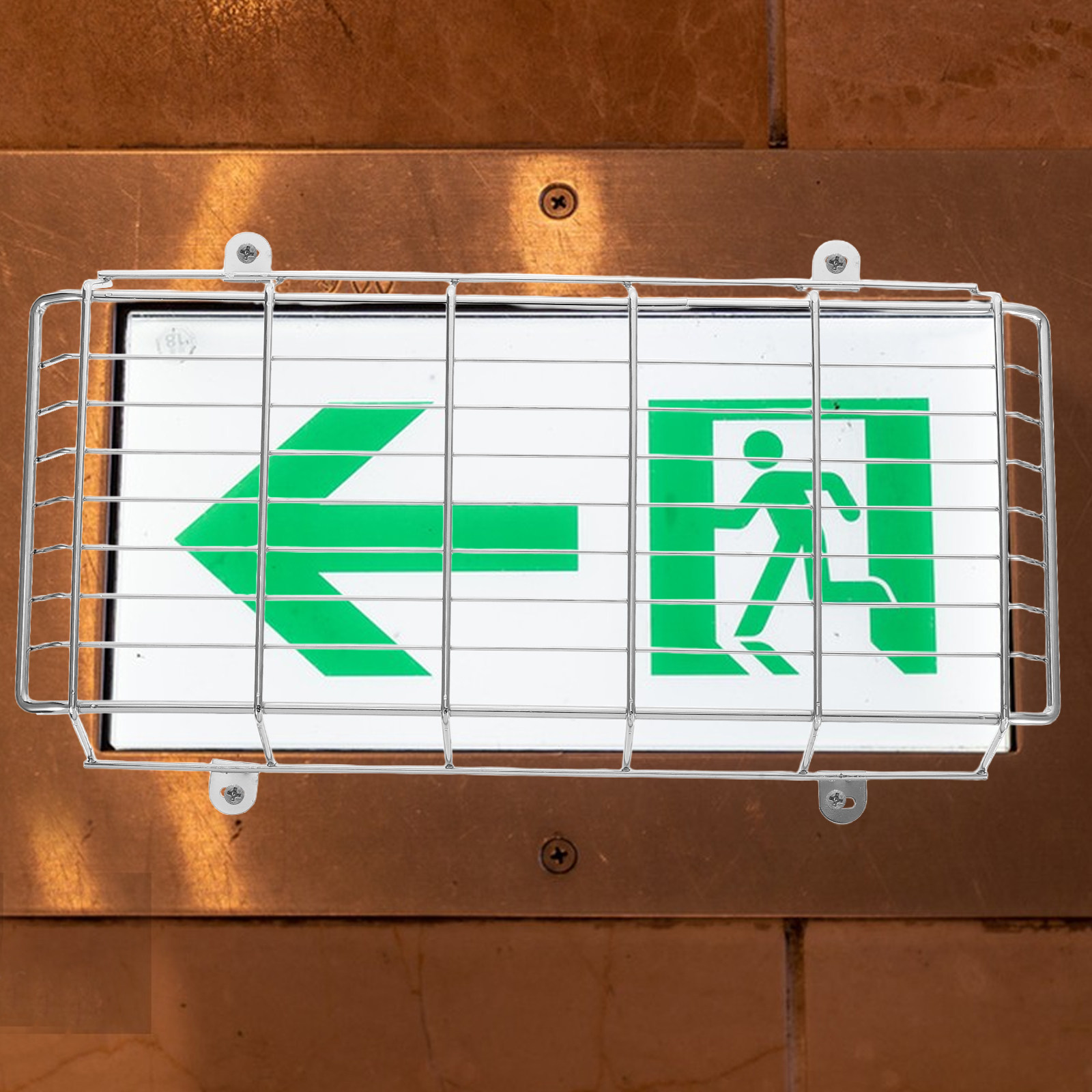 1Set Metal Safety Wire Guard f - Emergency Exit Sign recension och pris