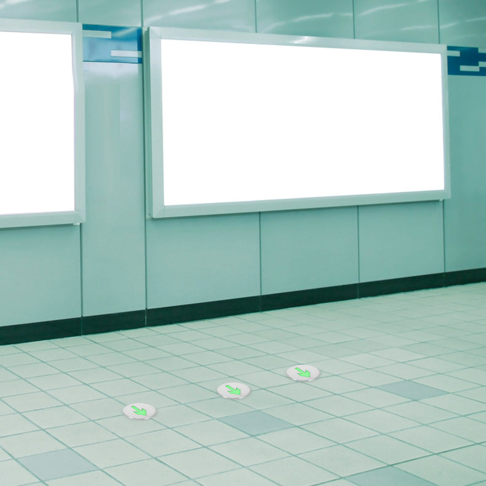 Glowing Arrow Floor Safety Sig - Emergency Exit Sign recension och pris