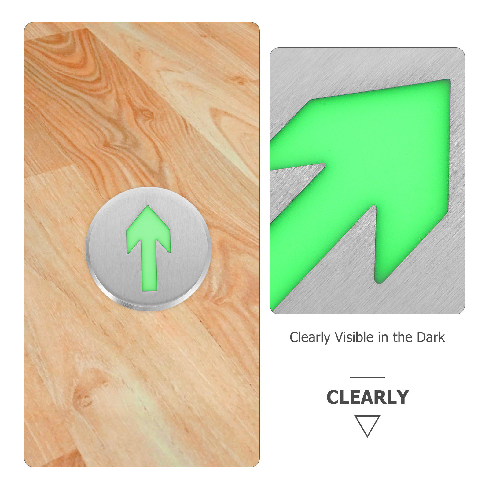 Glowing Arrow Floor Safety Sig - Emergency Exit Sign recension och pris